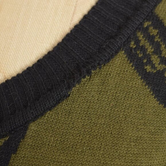 vintage Y2K dress Betsey Johnson green GUNS pistol sweater mini dress M L - Picture 9 of 10